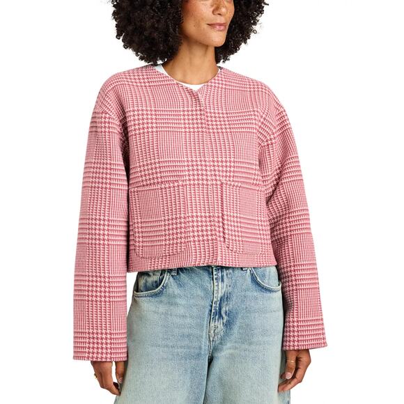 Splendid Women's Tiffany Plaid Jacket Poppy Glen Check Size Xs 0039 - Picture 4 of 5